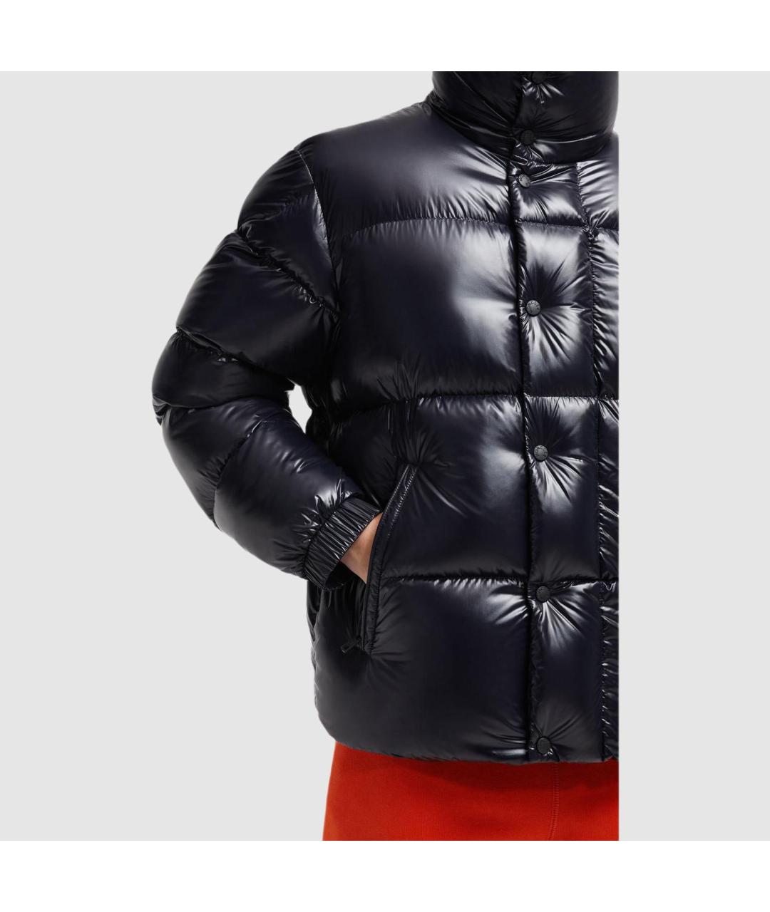 MONCLER Черный пуховик, фото 6