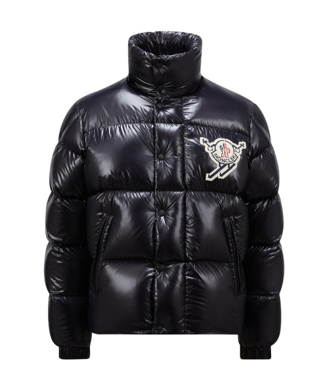 MONCLER Черный пуховик, фото 1