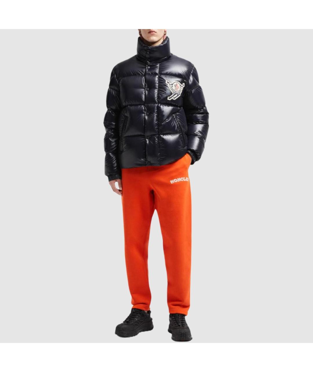 MONCLER Черный пуховик, фото 3