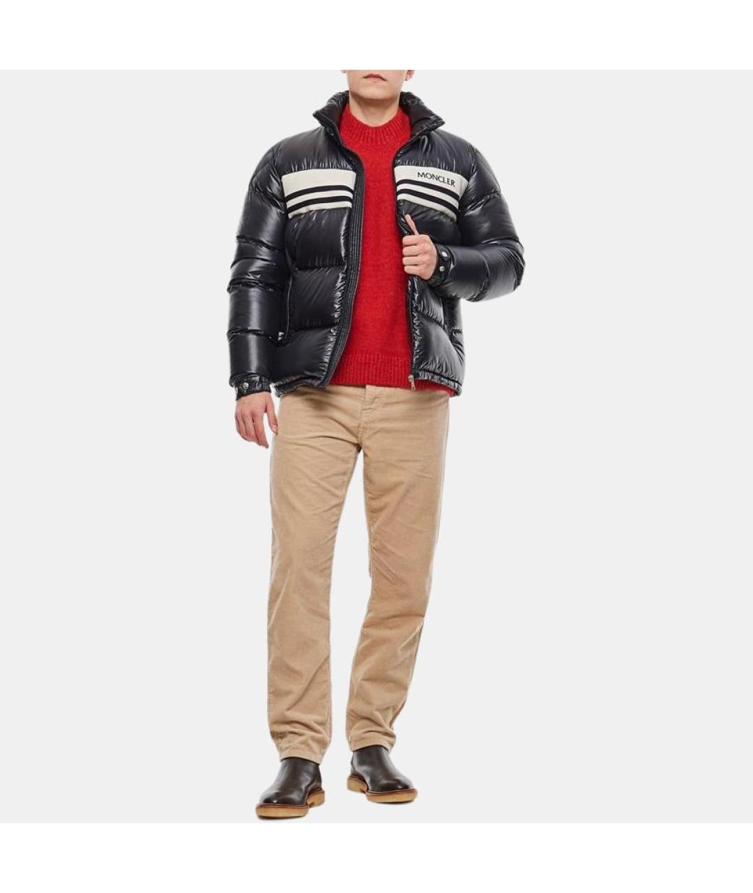 MONCLER Темно-синий пуховик, фото 2