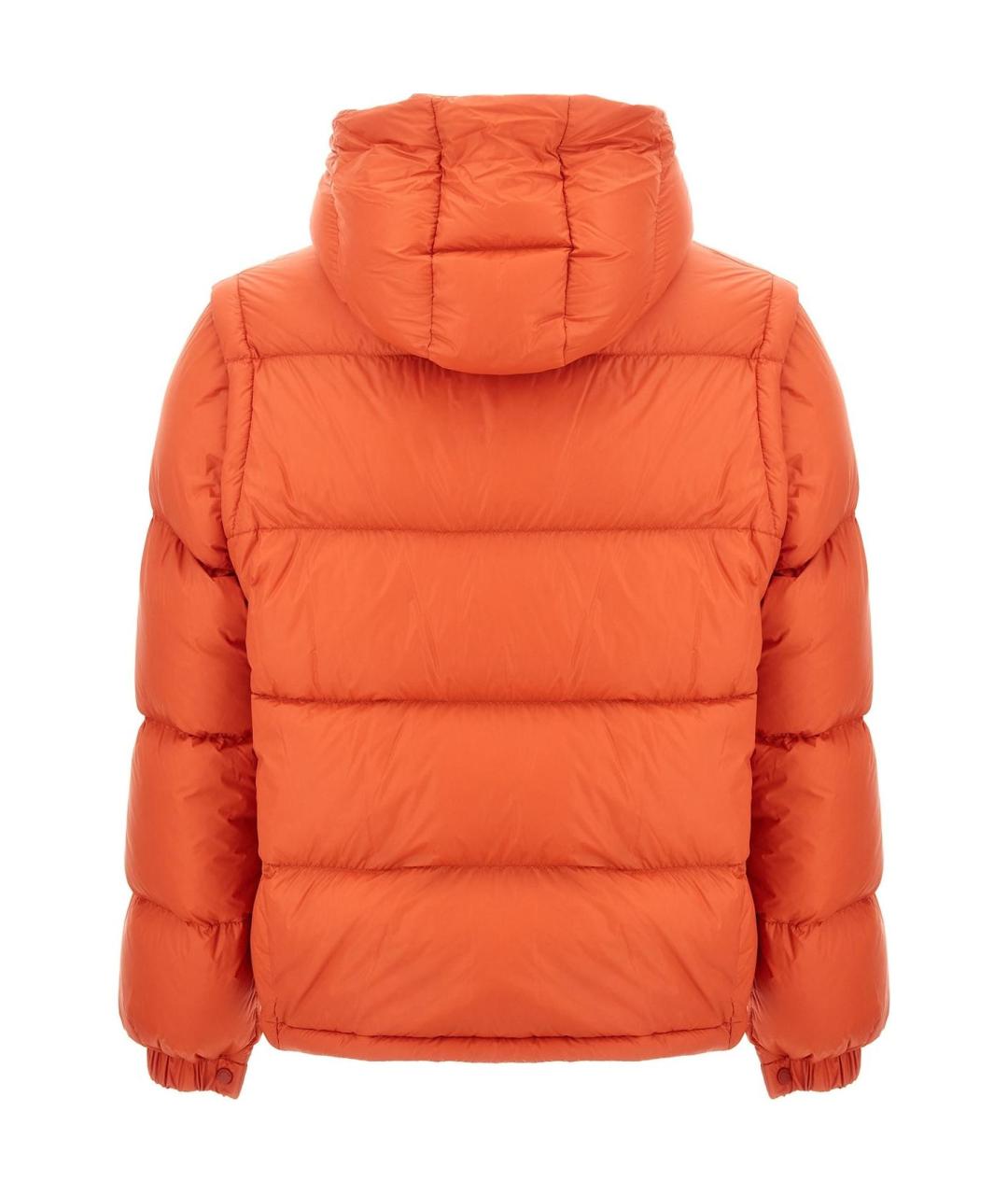 MONCLER Оранжевый пуховик, фото 2