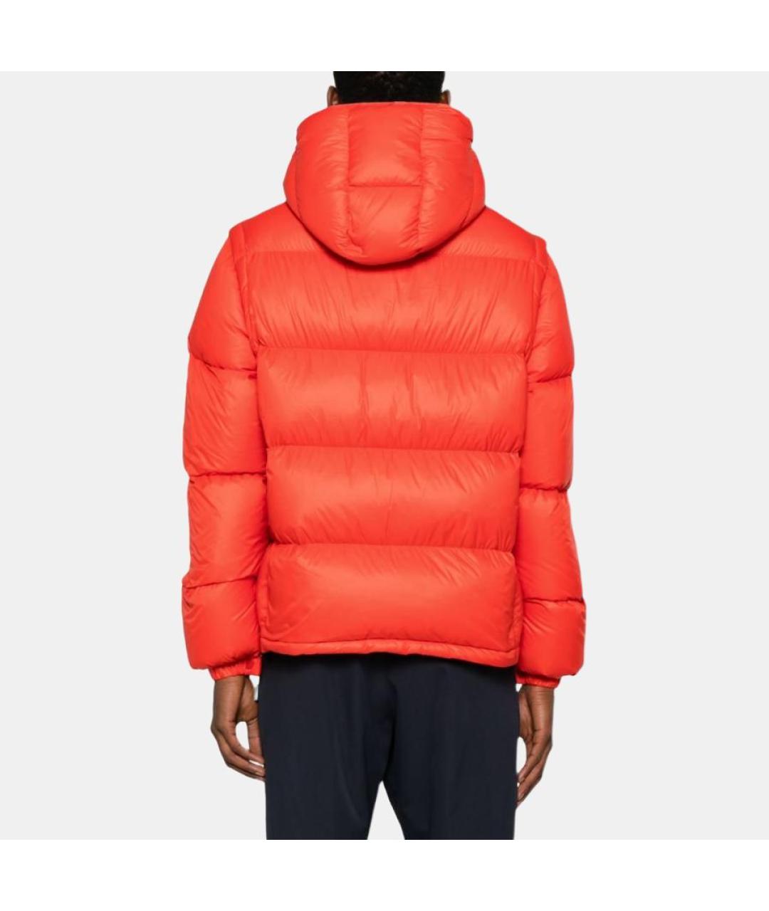 MONCLER Оранжевый пуховик, фото 5