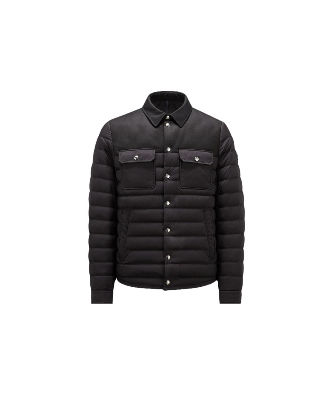 MONCLER Черный пуховик, фото 6