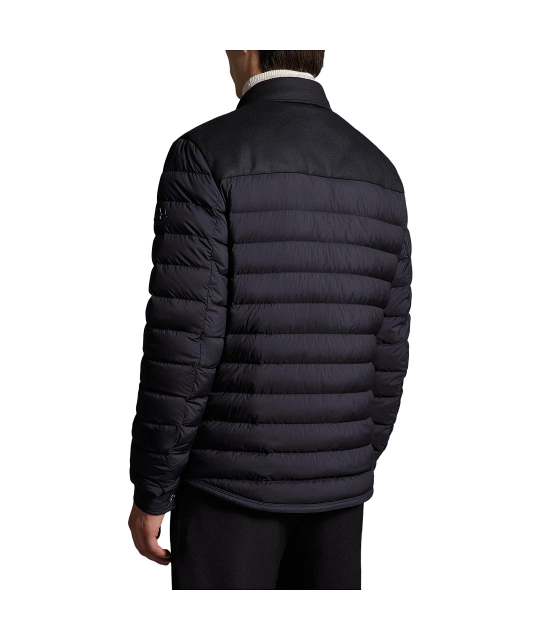 MONCLER Черный пуховик, фото 4