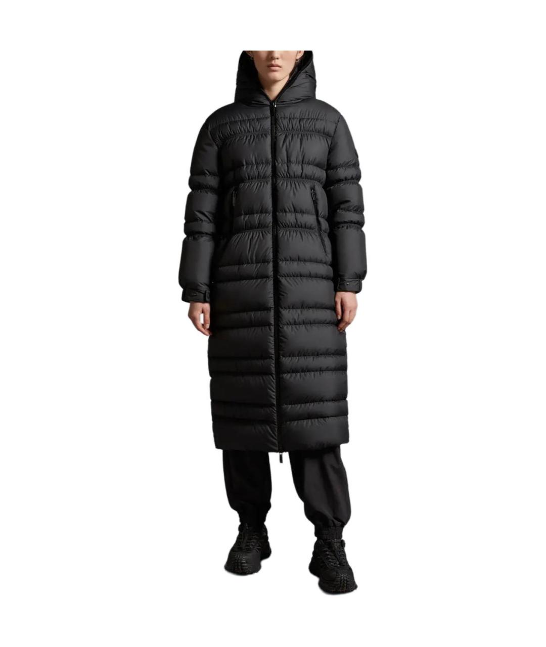 MONCLER Черный пуховик, фото 3