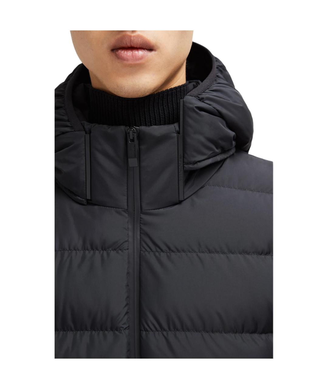 MONCLER Черная полиамидовая куртка, фото 5