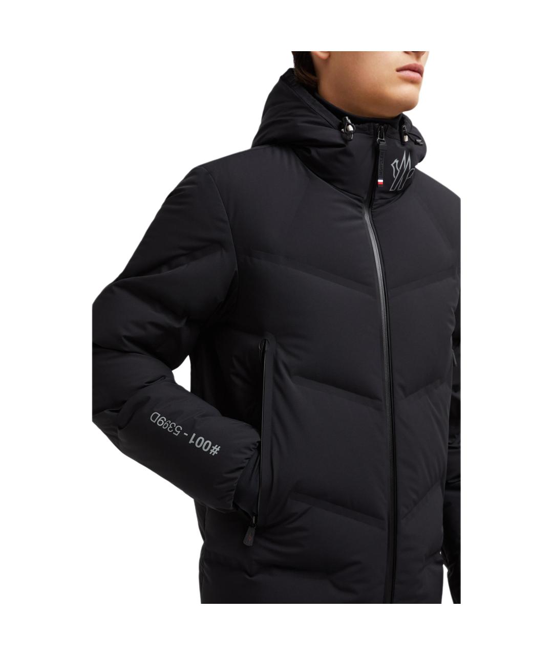 MONCLER Черная полиамидовая куртка, фото 6