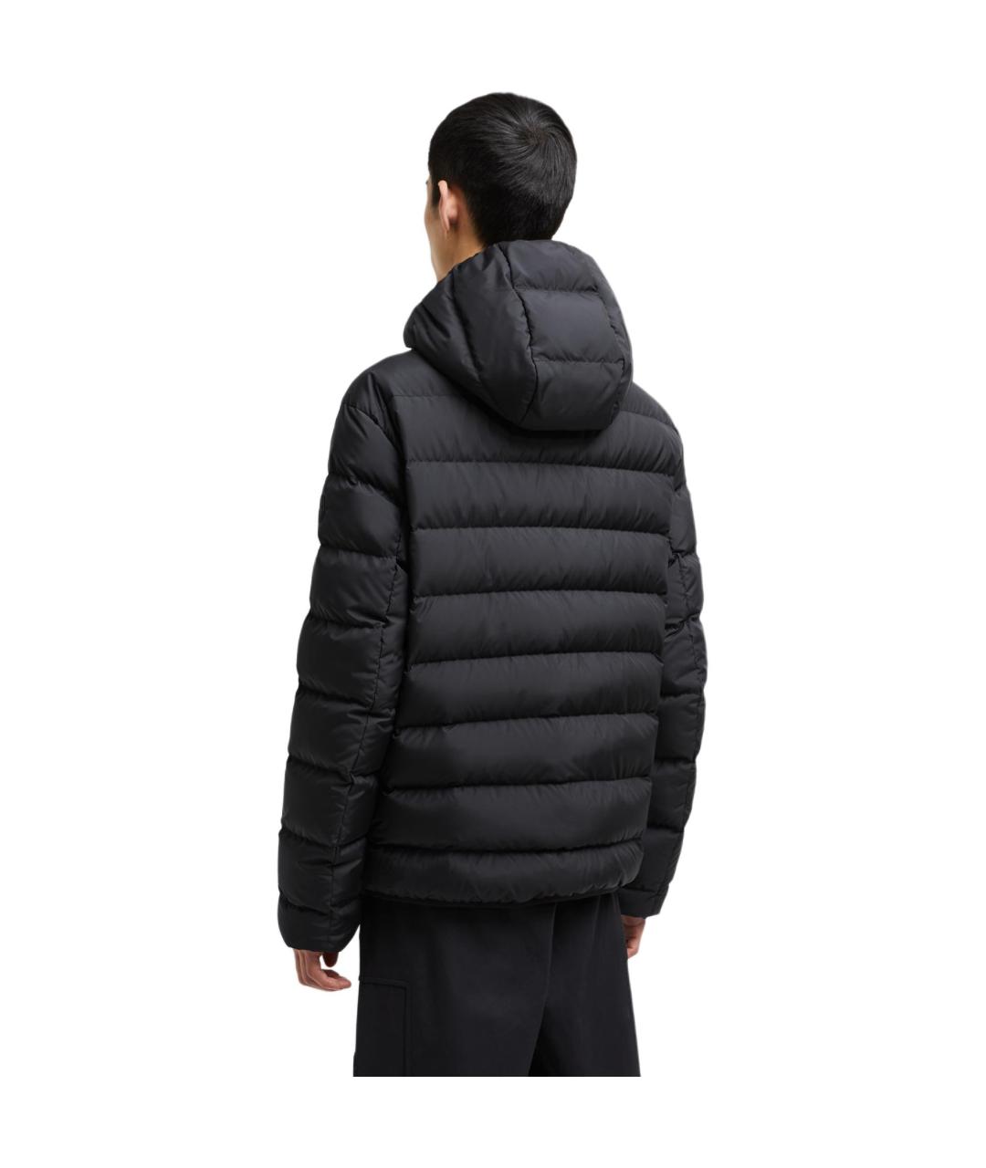 MONCLER Черная полиамидовая куртка, фото 4