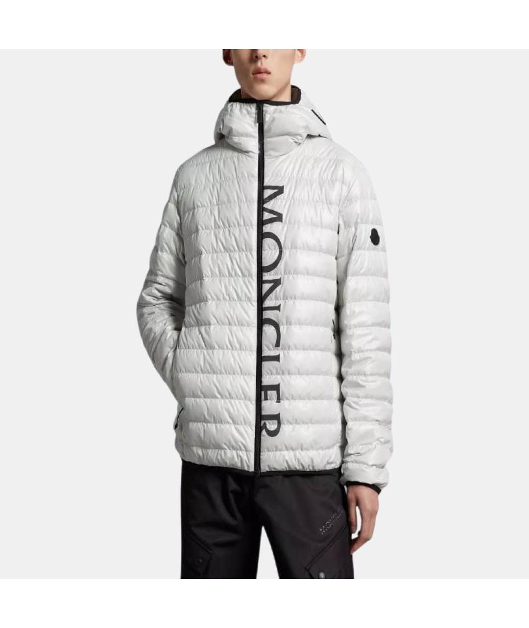 MONCLER Белый пуховик, фото 3