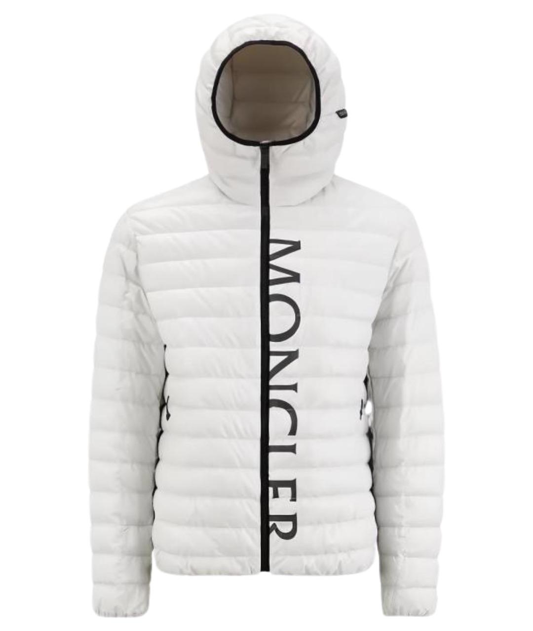 MONCLER Белый пуховик, фото 1