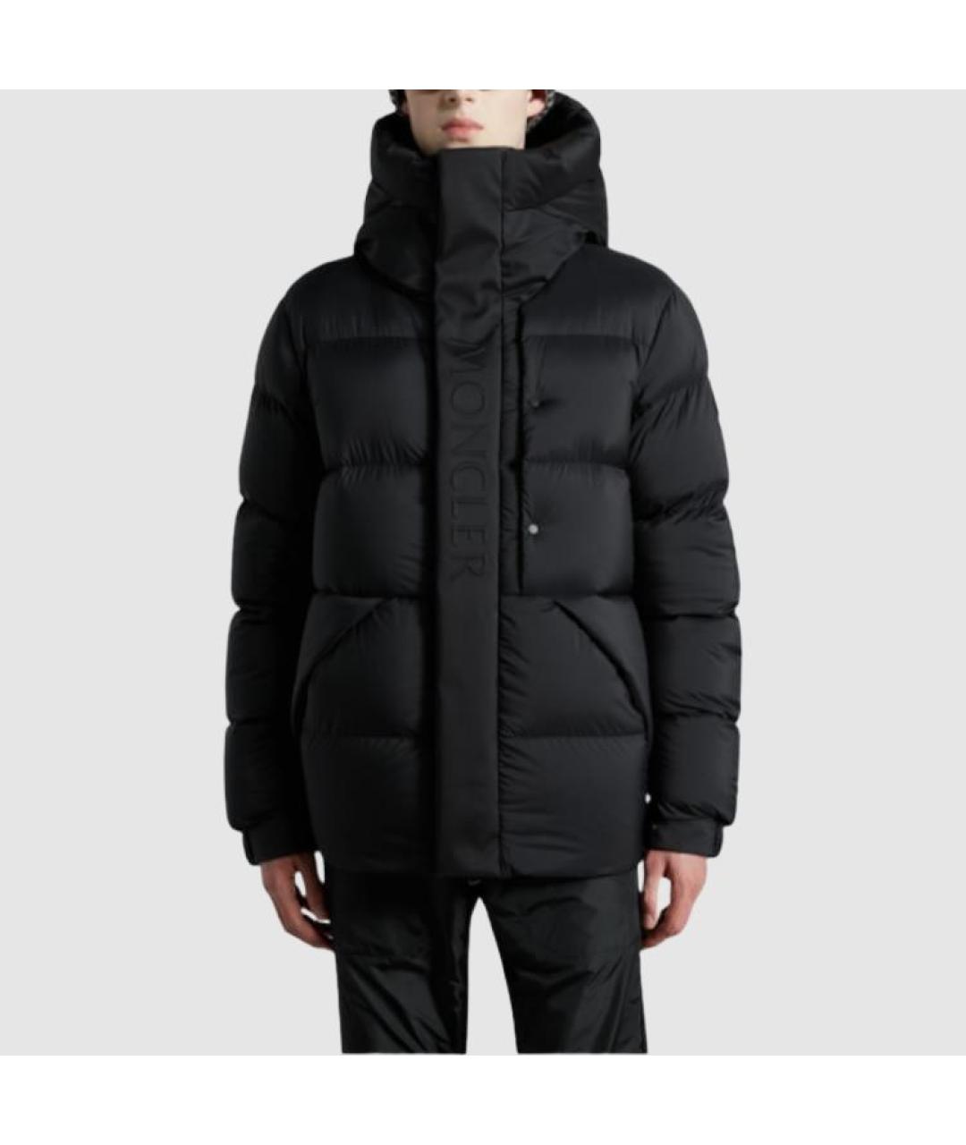 MONCLER Черная полиамидовая куртка, фото 3