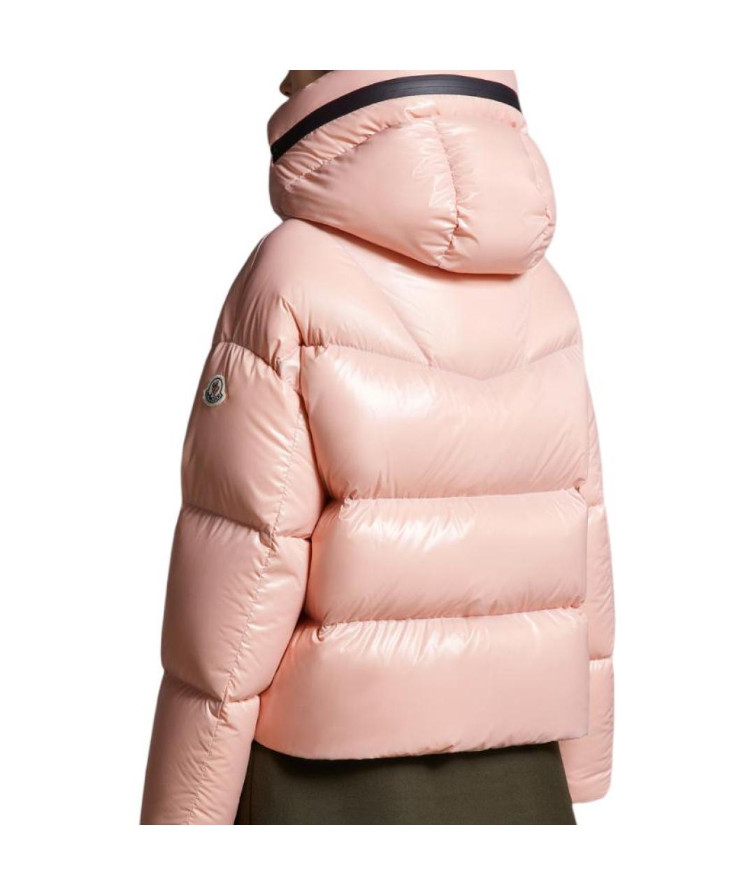 MONCLER Розовый пуховик, фото 4