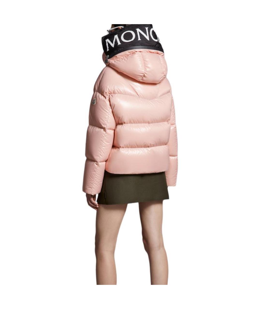 MONCLER Розовый пуховик, фото 5