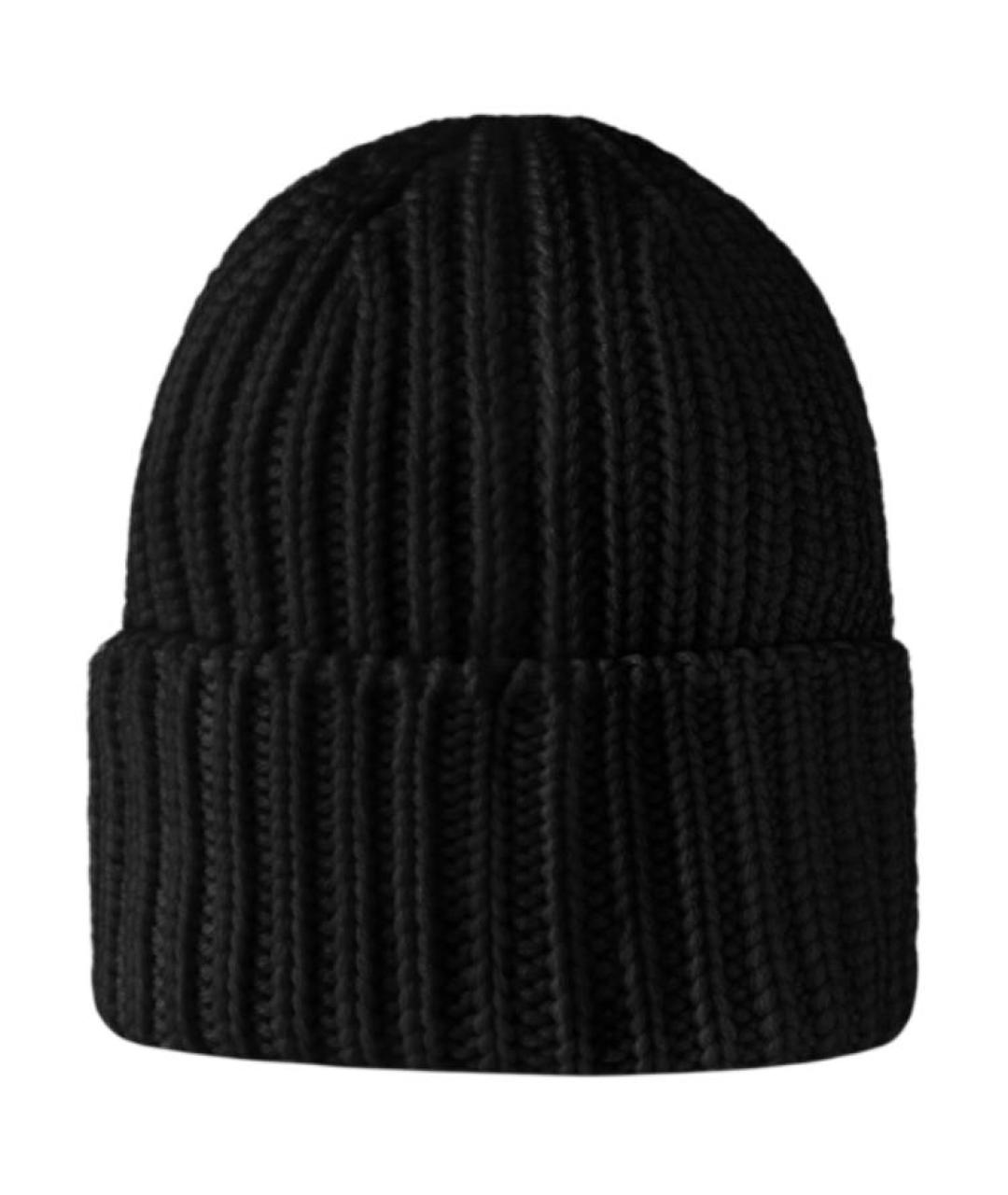 LOUIS VUITTON Черная шерстяная шапка, фото 2