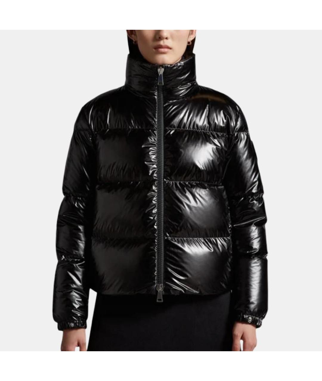 MONCLER Черный пуховик, фото 5