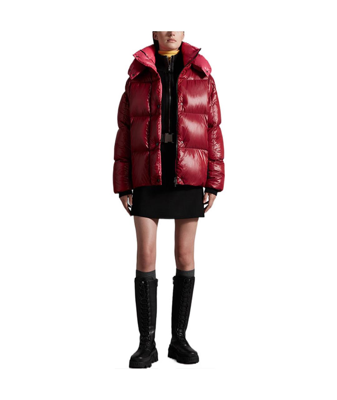 MONCLER Красный пуховик, фото 2