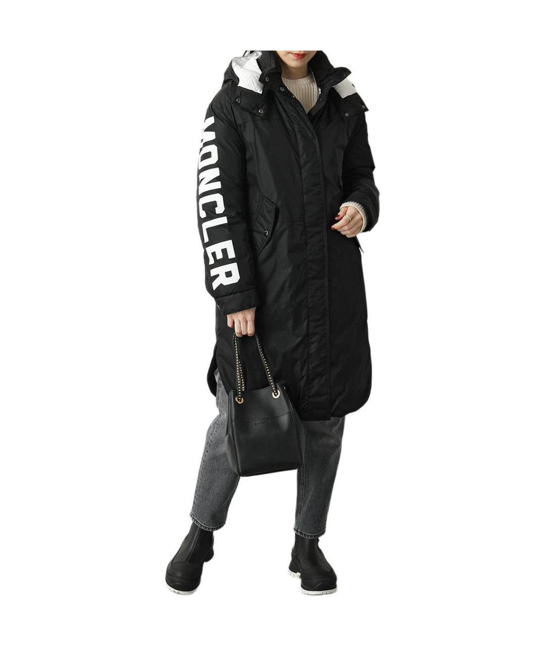 MONCLER Черный пуховик, фото 6