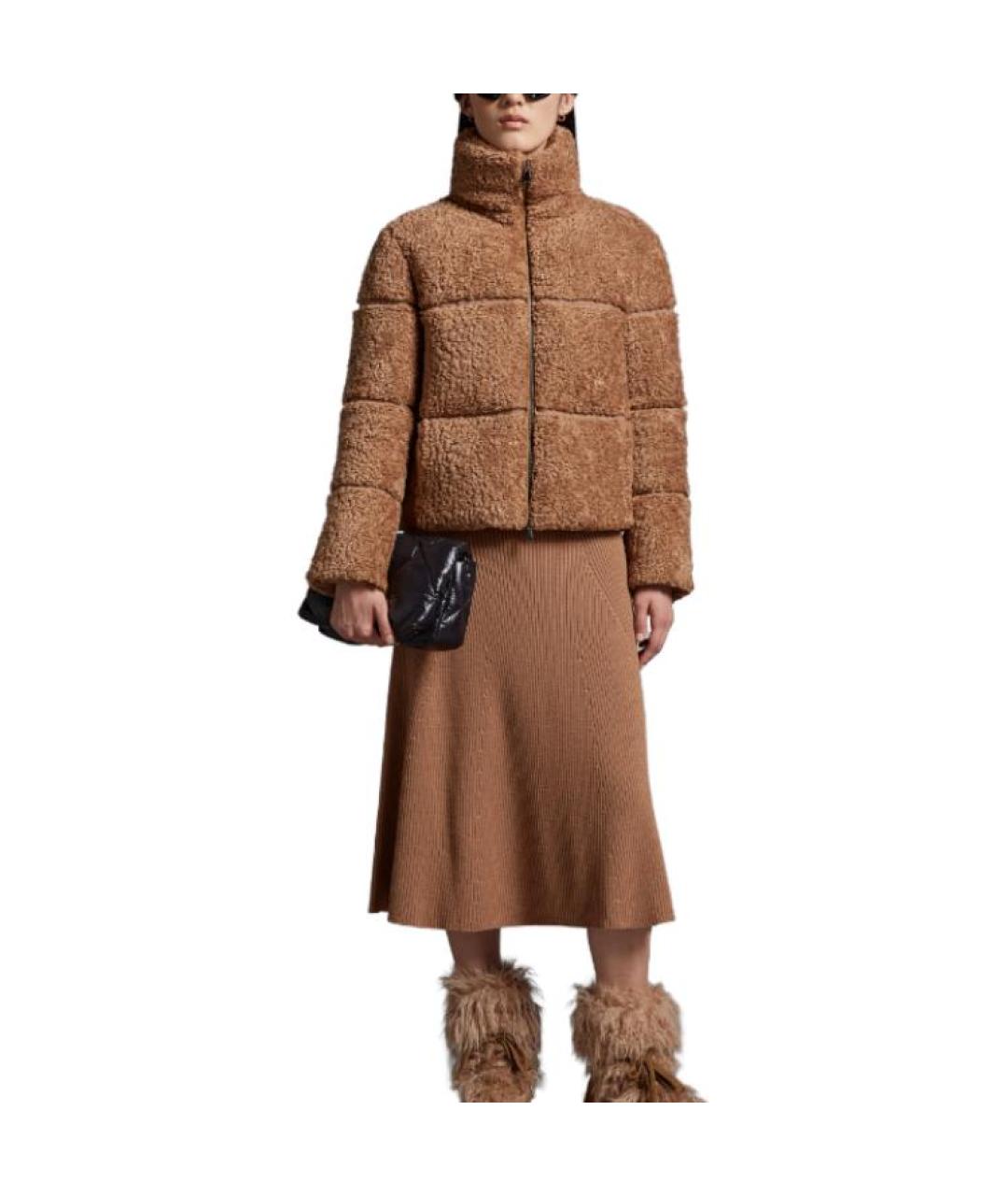 MONCLER Коричневая куртка, фото 2