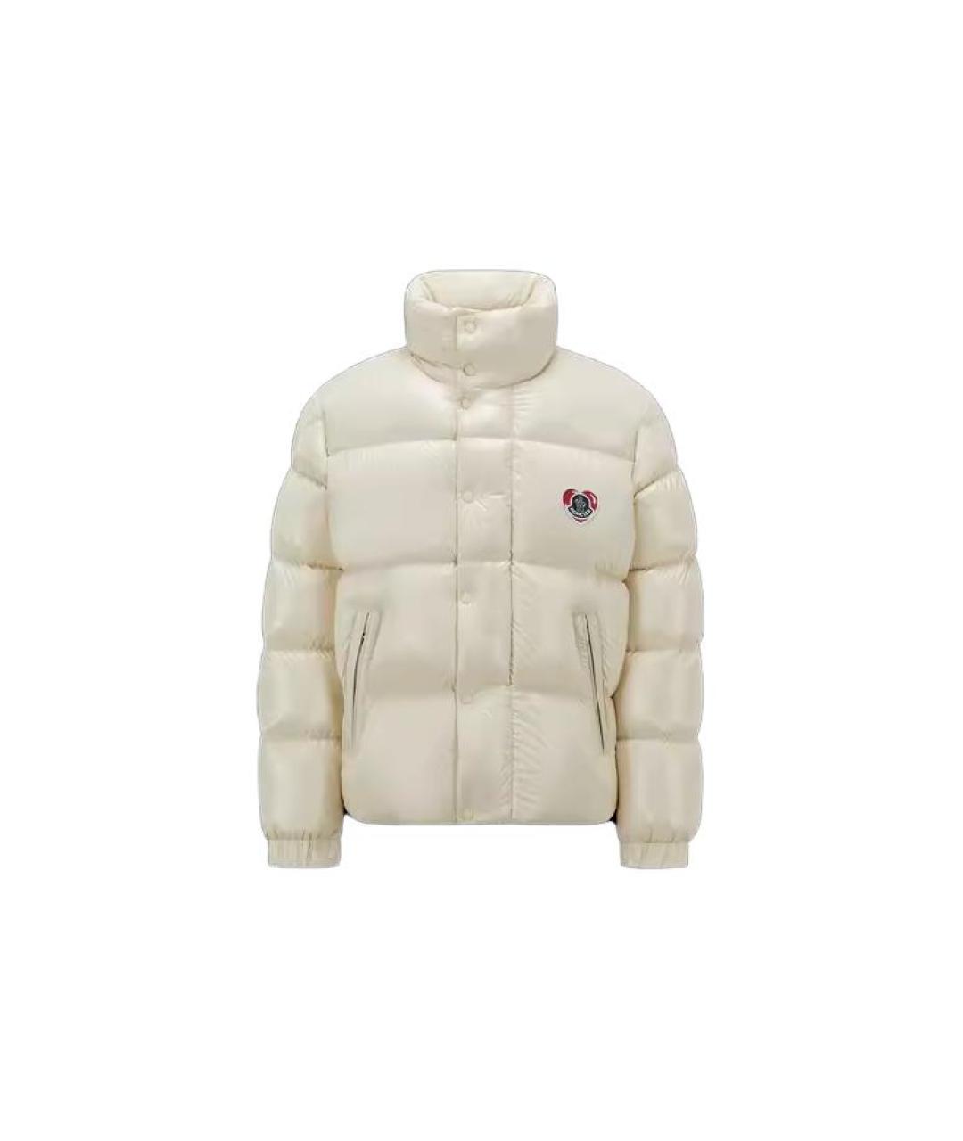 MONCLER Белый пуховик, фото 4