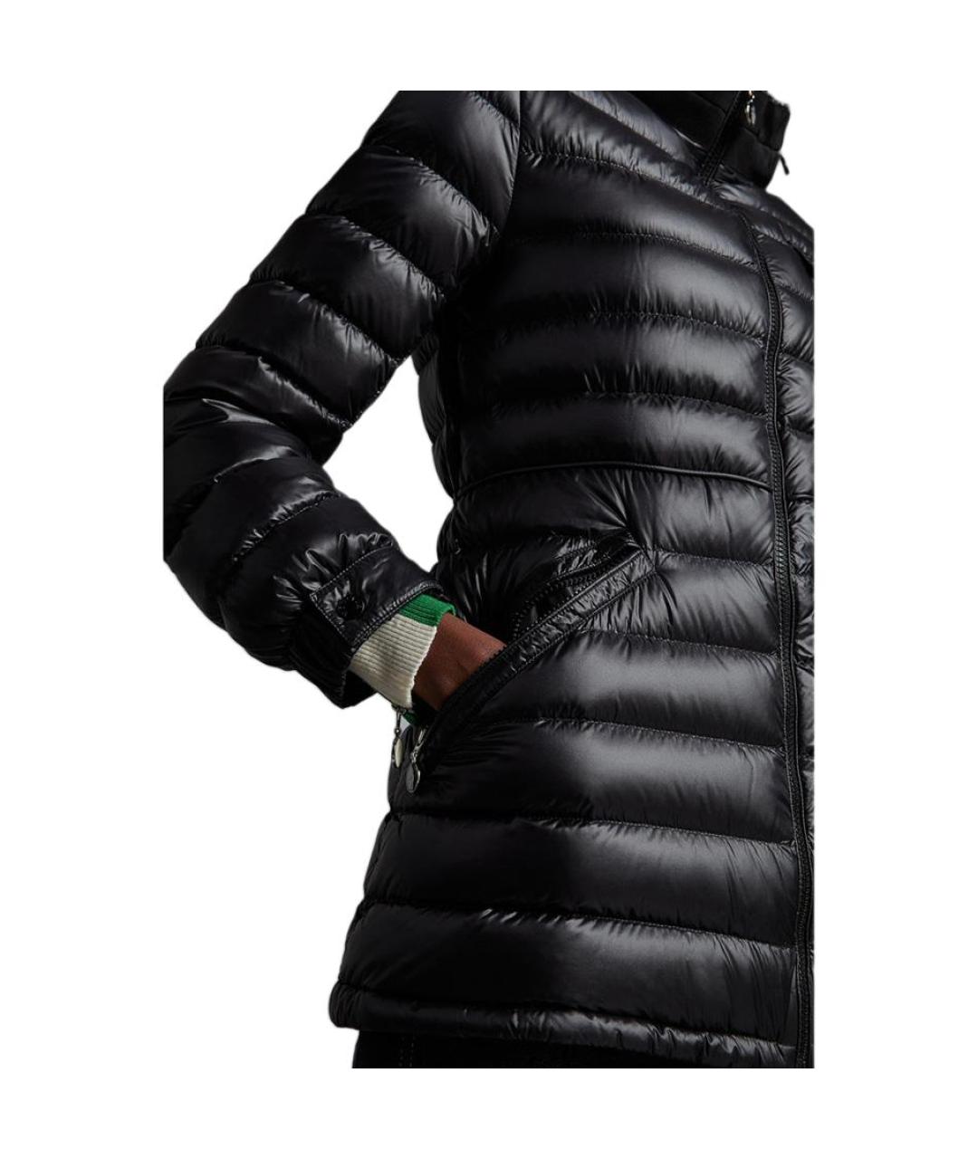 MONCLER Черный полиамидовый пуховик, фото 5