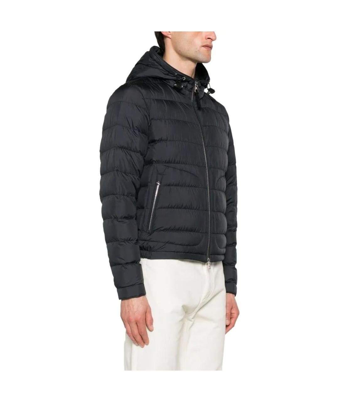 MONCLER Черная полиамидовая куртка, фото 3