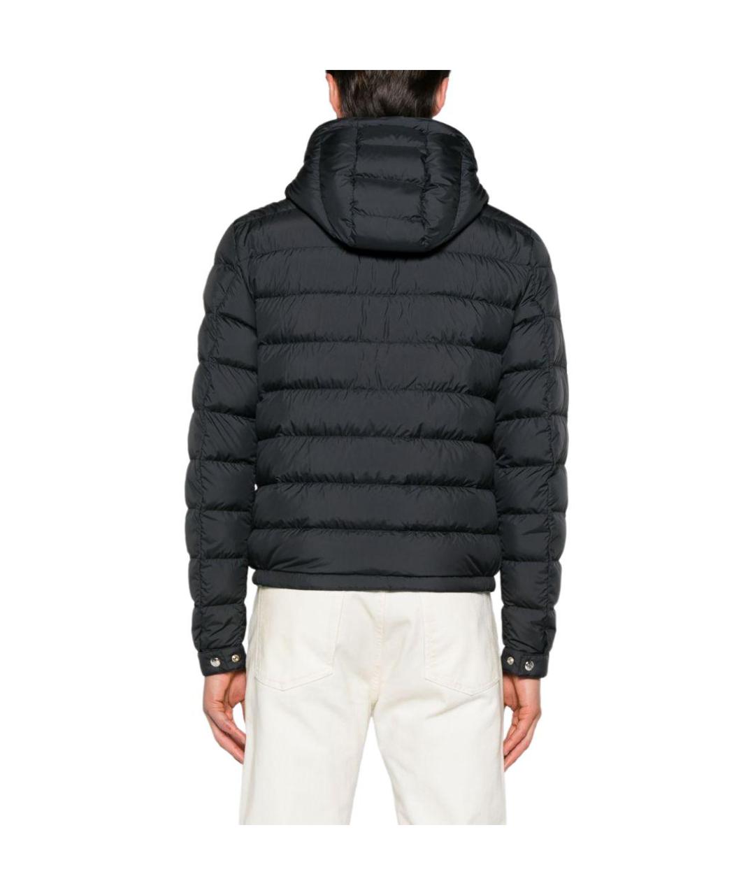 MONCLER Черная полиамидовая куртка, фото 5