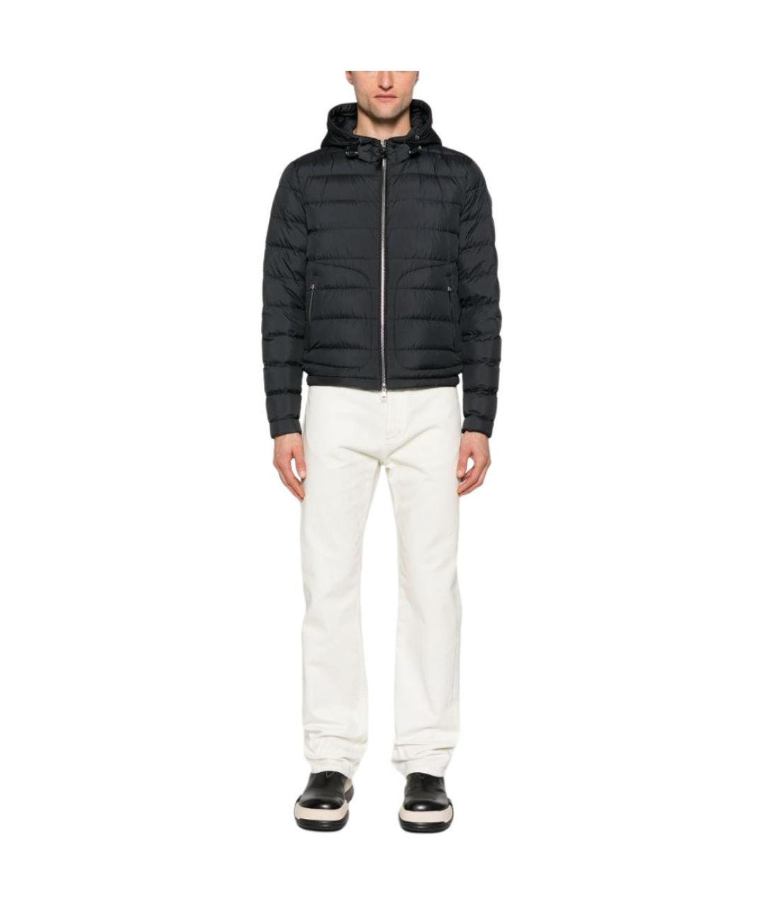 MONCLER Черная полиамидовая куртка, фото 4