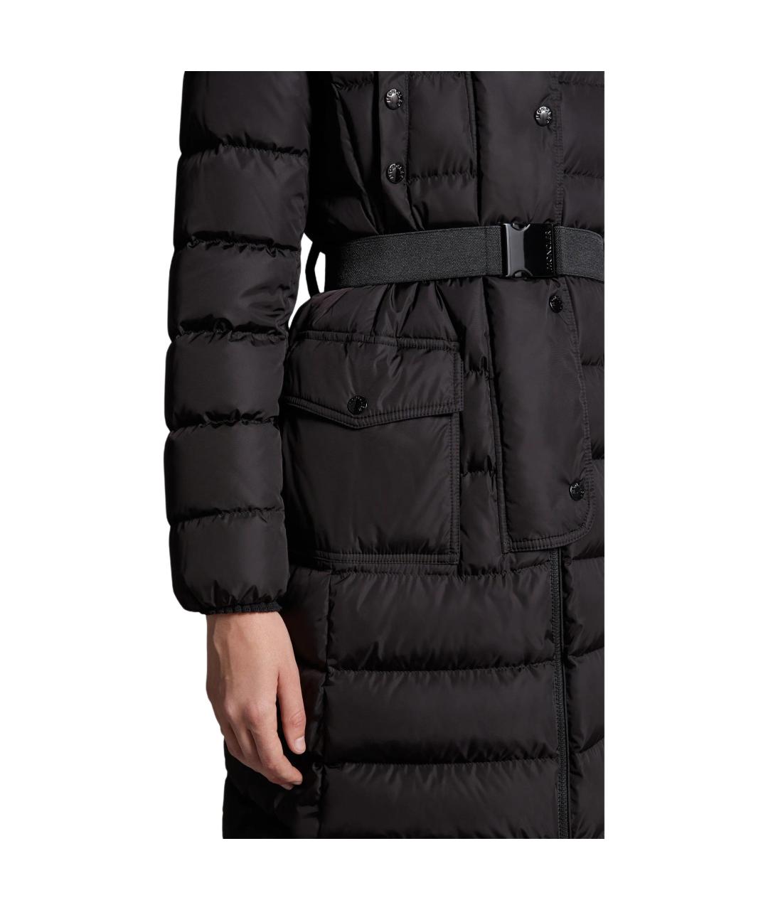 MONCLER Черный пуховик, фото 5