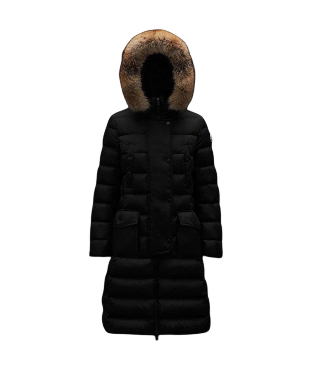 MONCLER Черный пуховик, фото 1
