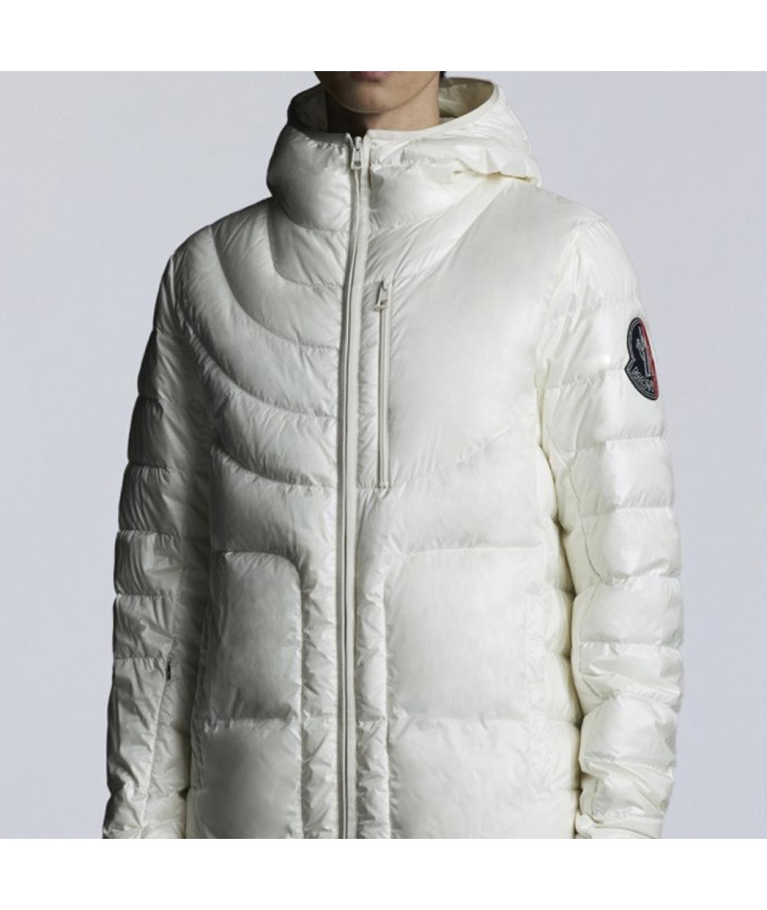 MONCLER Белый пуховик, фото 2