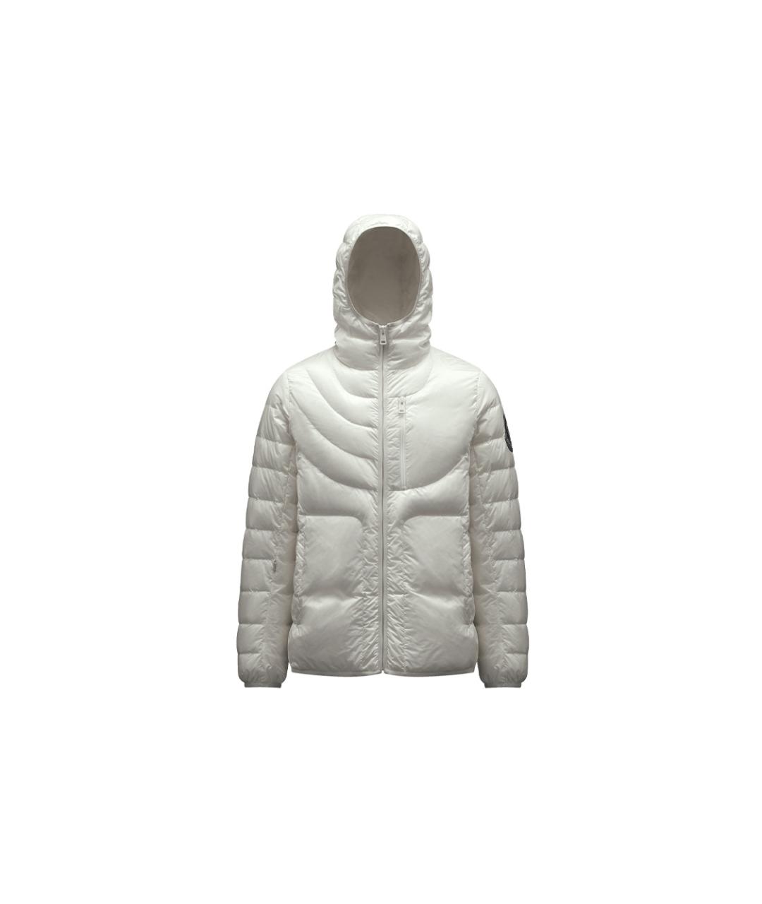 MONCLER Белый пуховик, фото 1