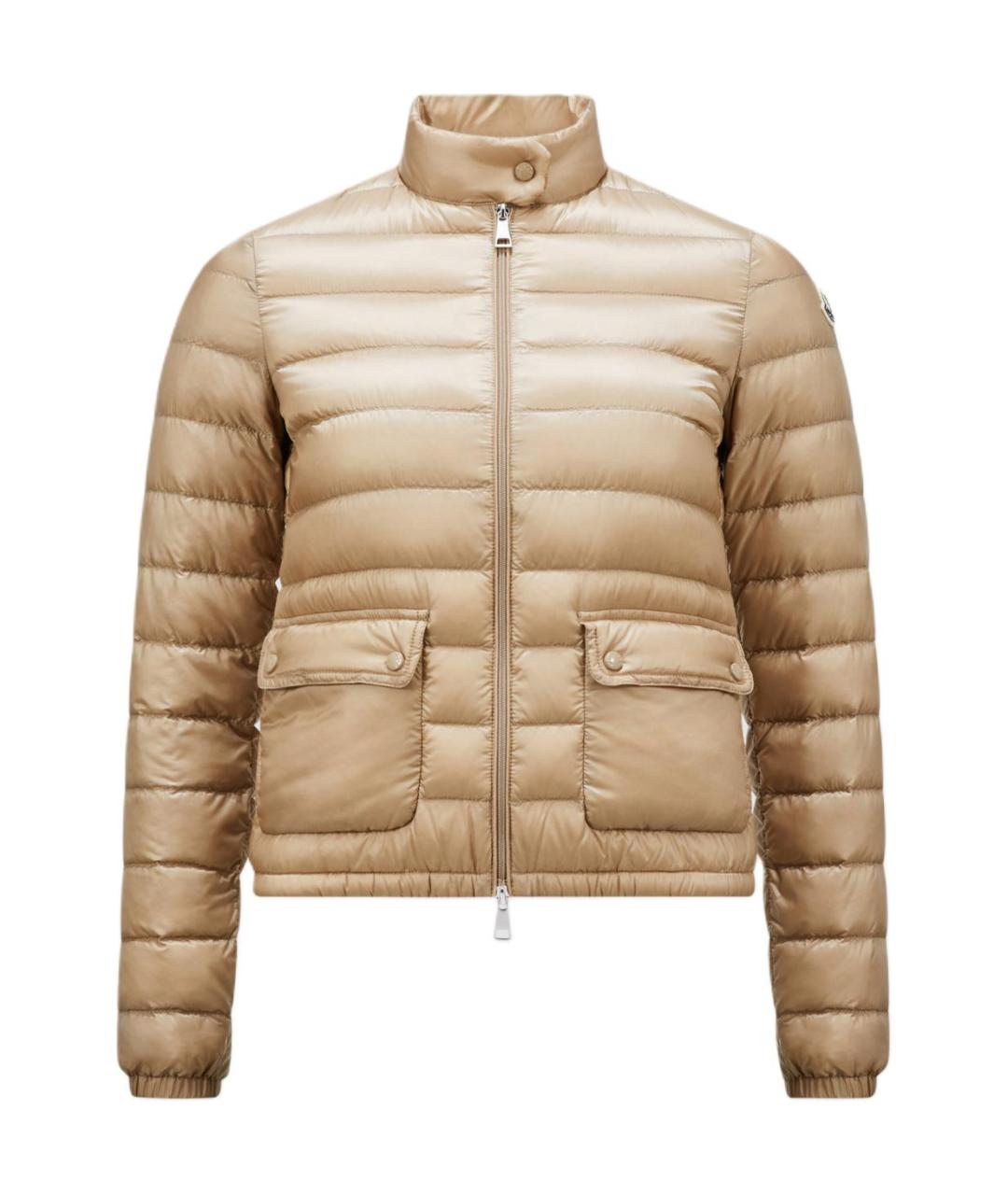 MONCLER Бежевый пуховик, фото 1