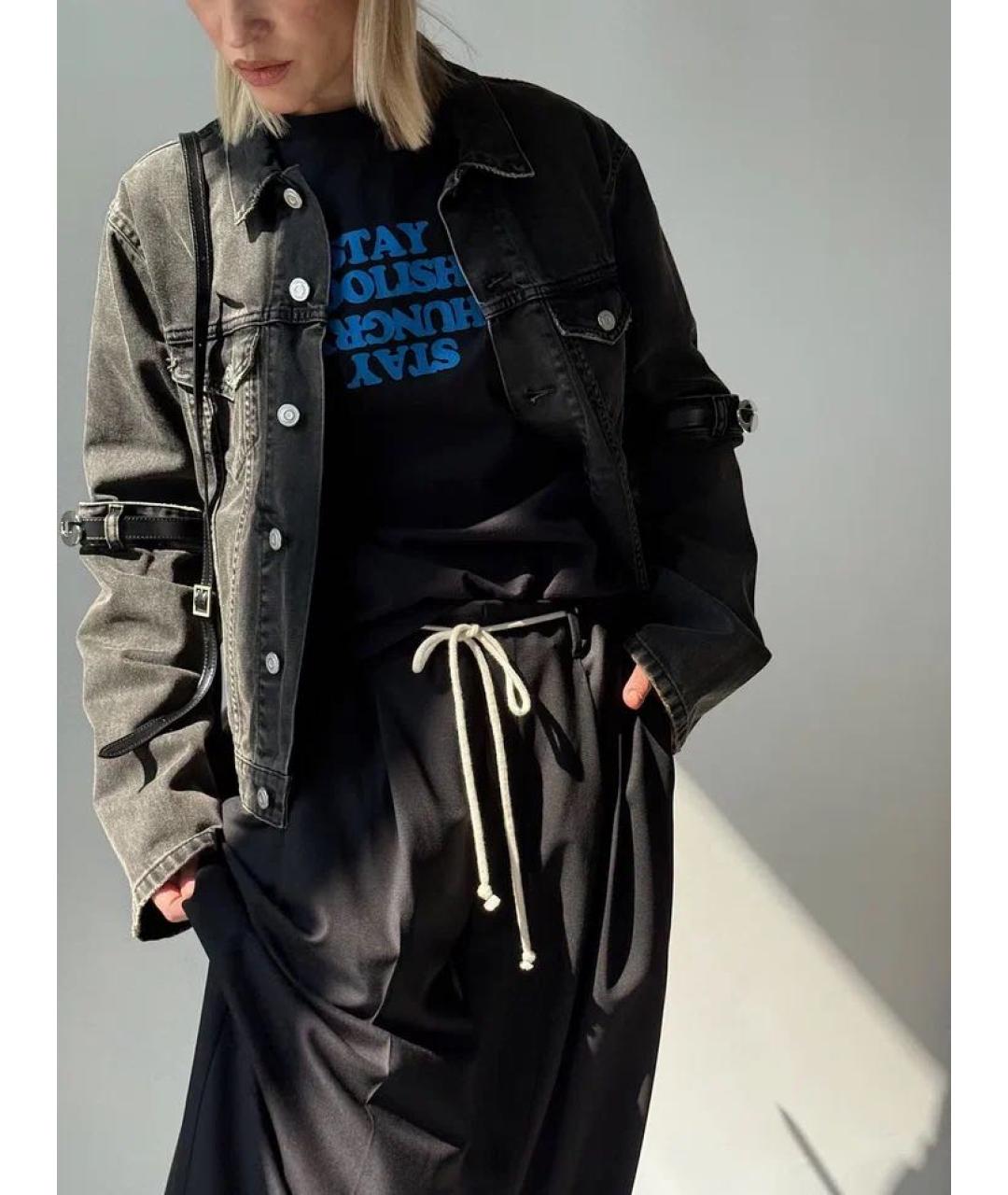 COPERNI Черная хлопковая футболка, фото 3