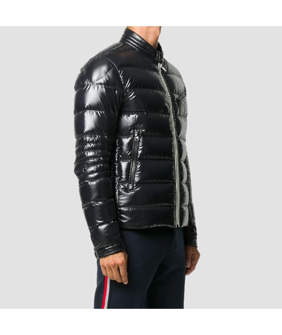 MONCLER Черный пуховик, фото 4