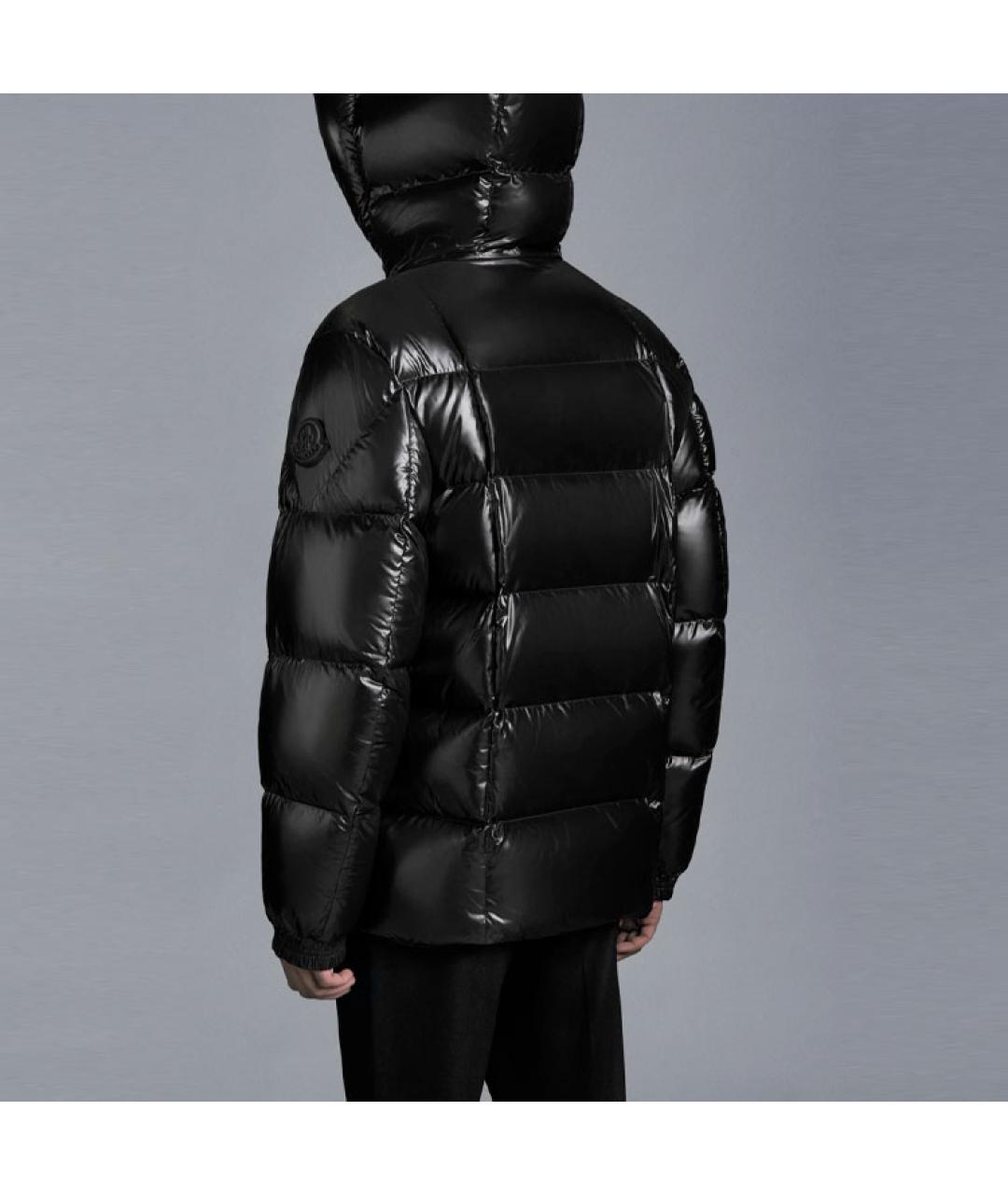 MONCLER Черная полиамидовая куртка, фото 4