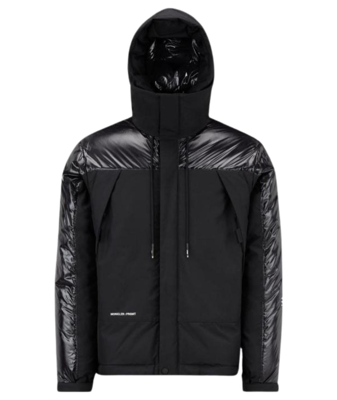 MONCLER Черный пуховик, фото 1