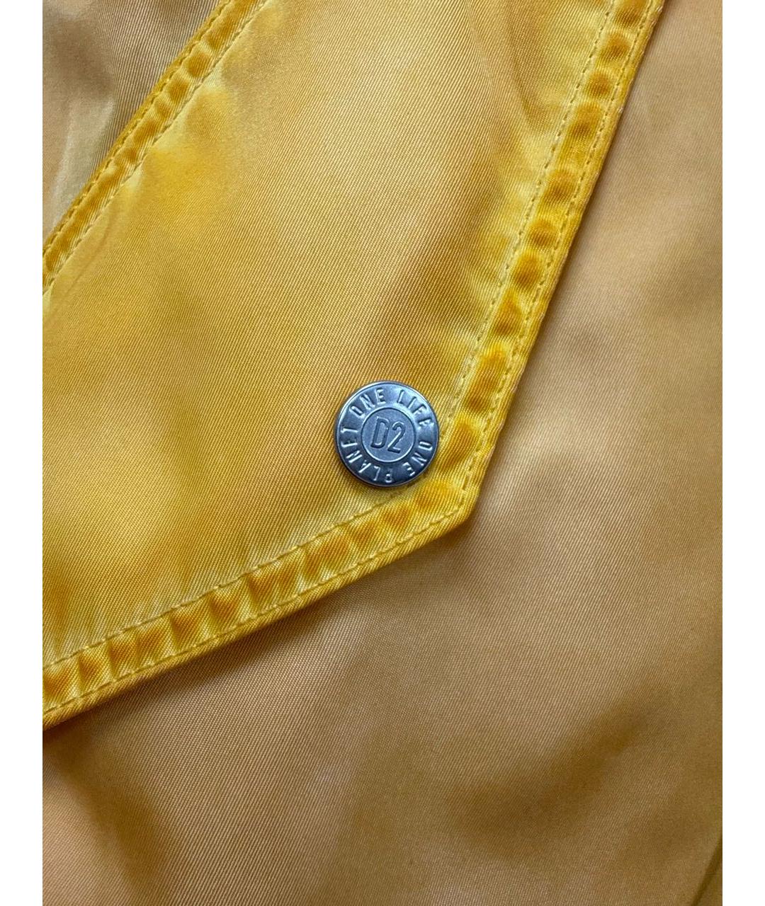 DSQUARED2 Желтая хлопковая куртка, фото 5