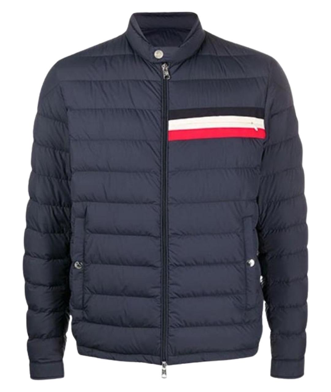 MONCLER Синий пуховик, фото 1