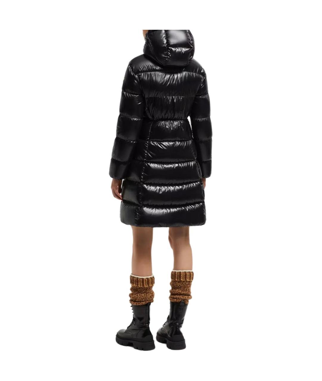 MONCLER Черный пуховик, фото 3