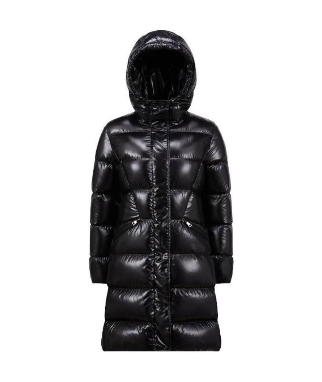 MONCLER Черный пуховик, фото 1