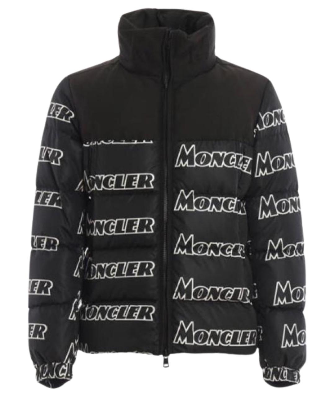 MONCLER Черный пуховик, фото 1