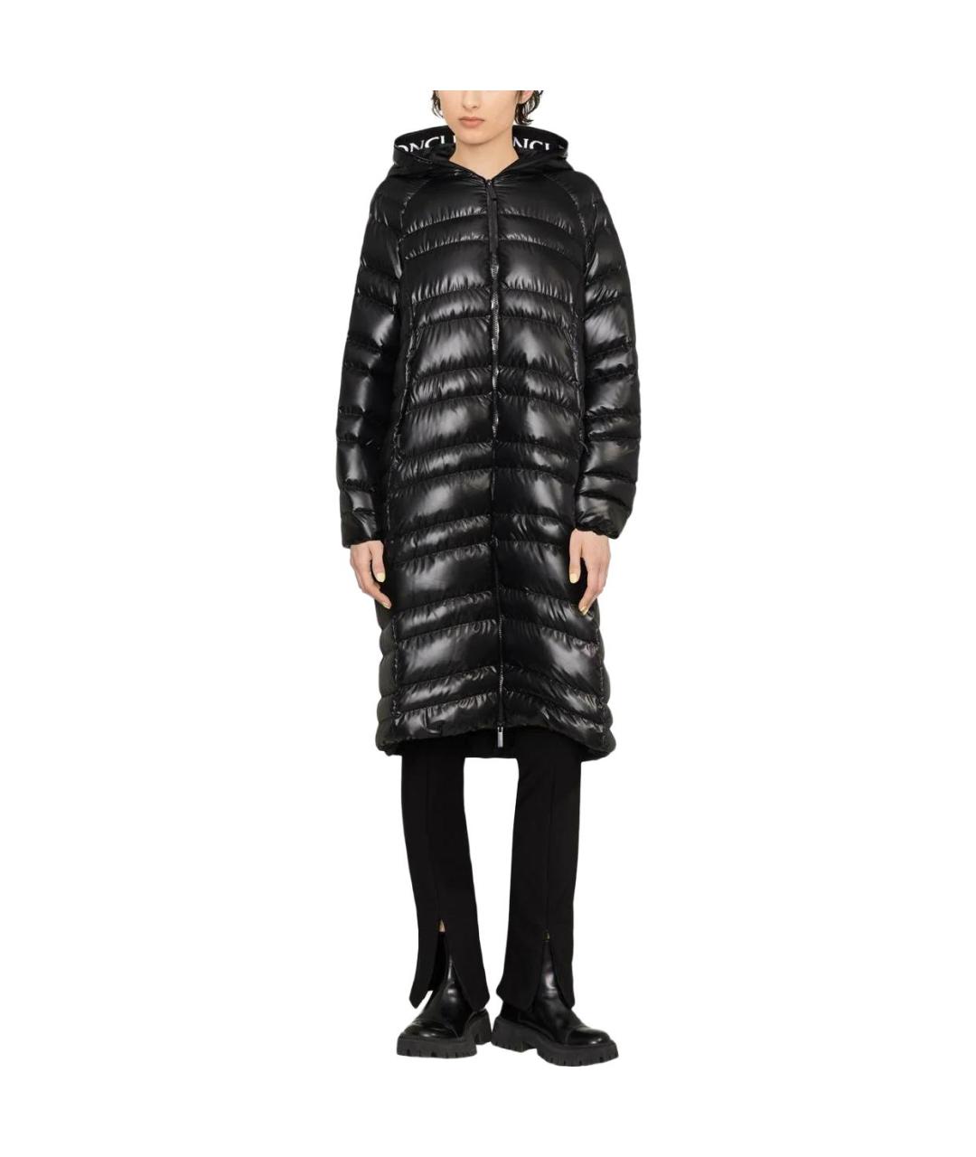 MONCLER Черный пуховик, фото 2