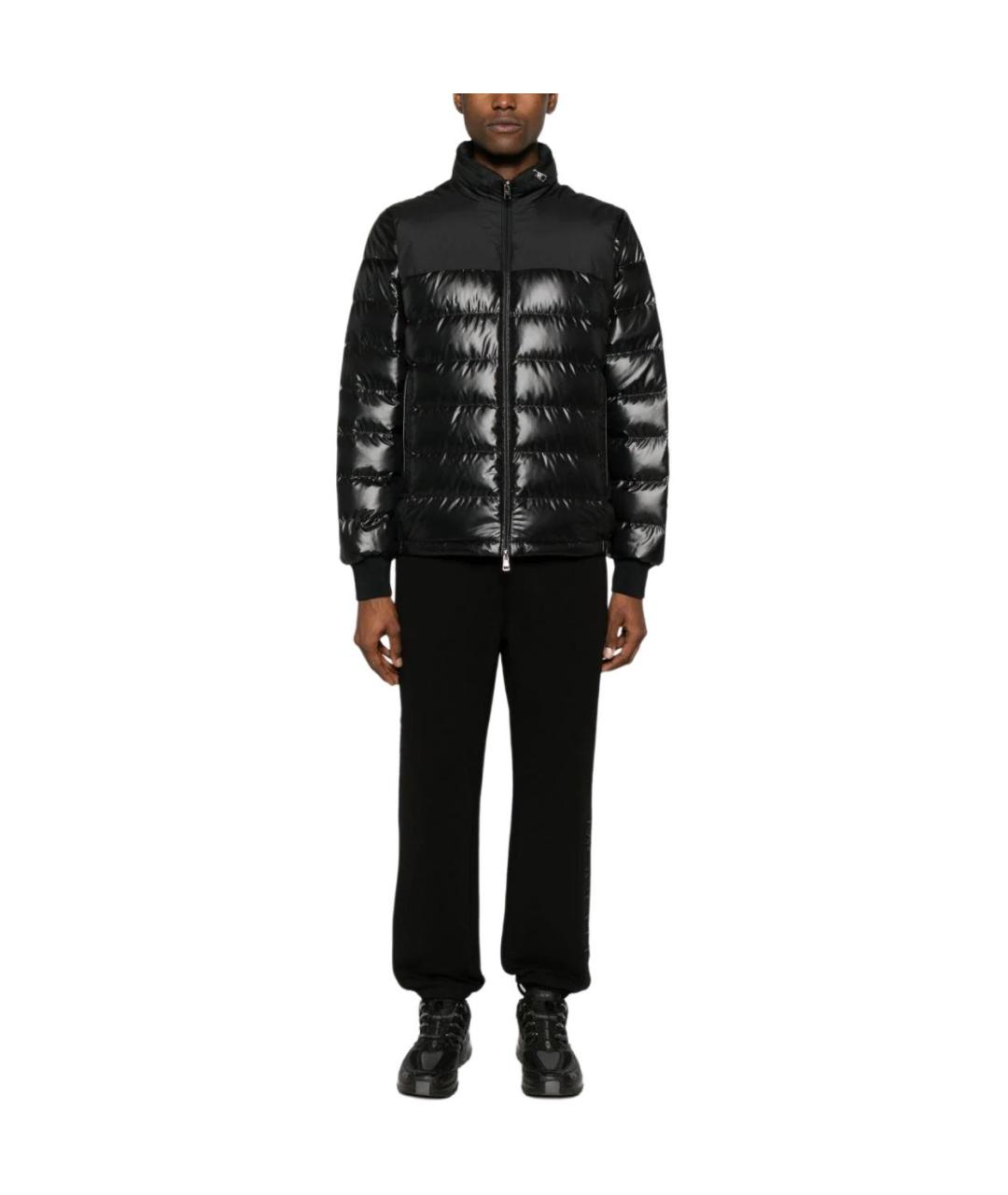 MONCLER Черный пуховик, фото 2