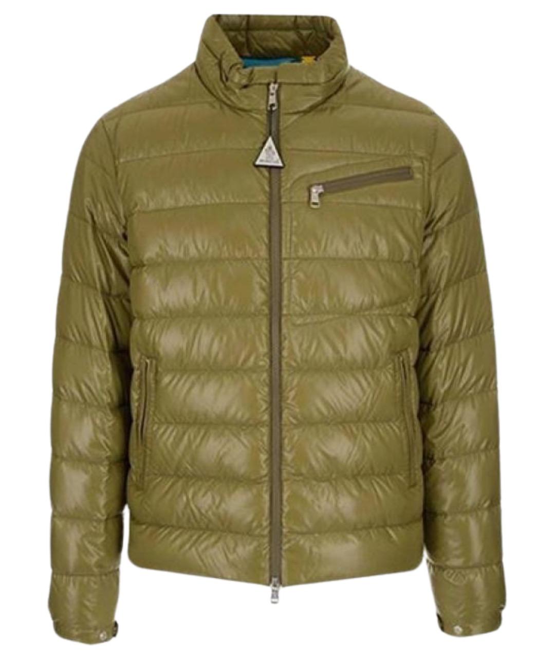 MONCLER Зеленый пуховик, фото 1