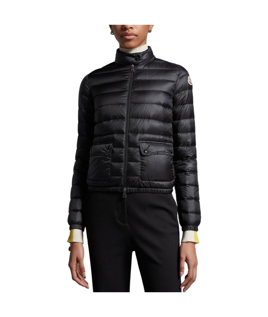 MONCLER Черный пуховик, фото 3