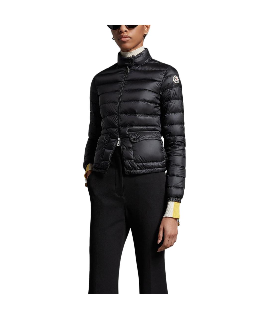 MONCLER Черный пуховик, фото 5