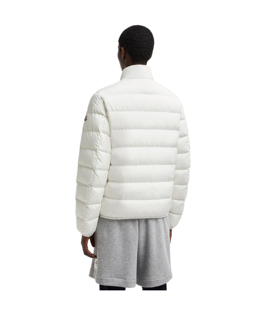 MONCLER Белая полиамидовая куртка, фото 3