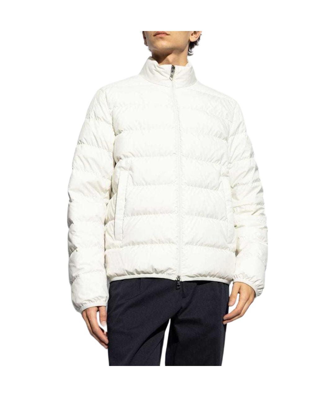 MONCLER Белая полиамидовая куртка, фото 4