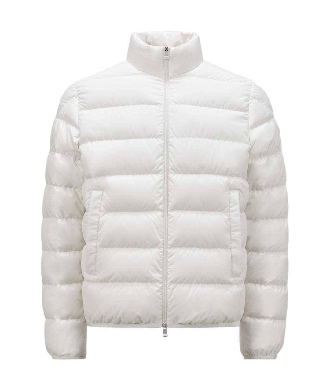 MONCLER Белая полиамидовая куртка, фото 1