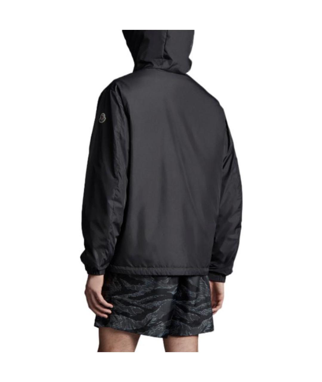 MONCLER Черная полиамидовая куртка, фото 4